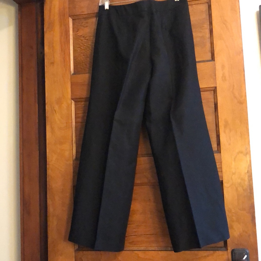 Ann Taylor Loft Ann wide-leg black trousers - Picture 2 of 7